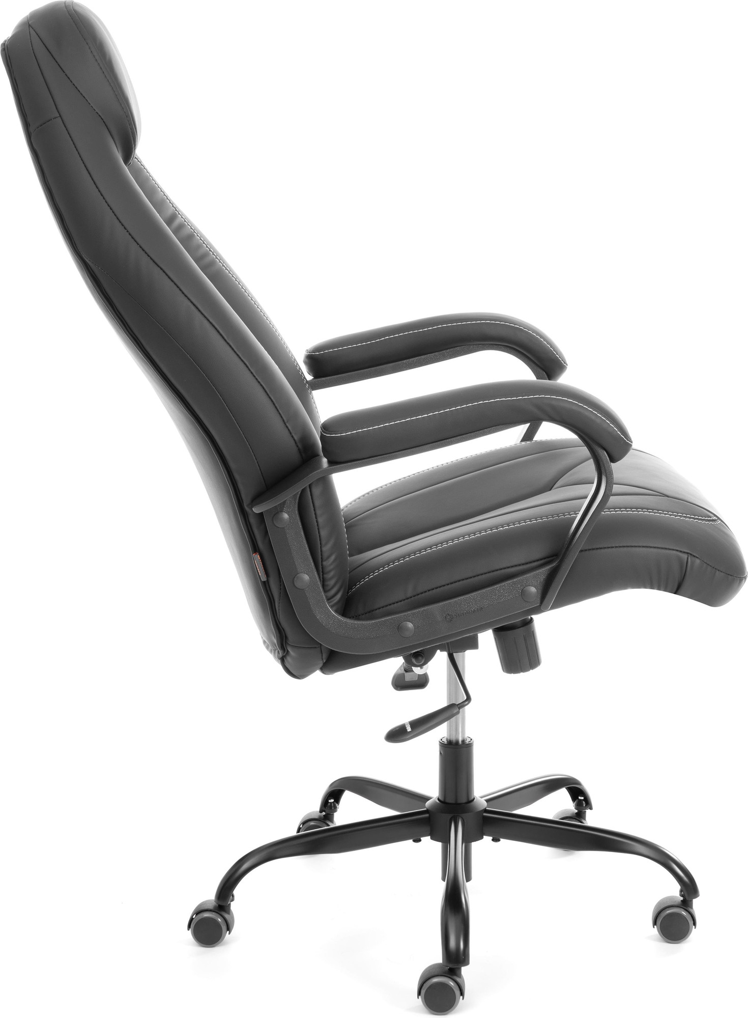 Кресло офисное Tetchair Boss metalBL кожзам (черный, 36-6) — фото 3