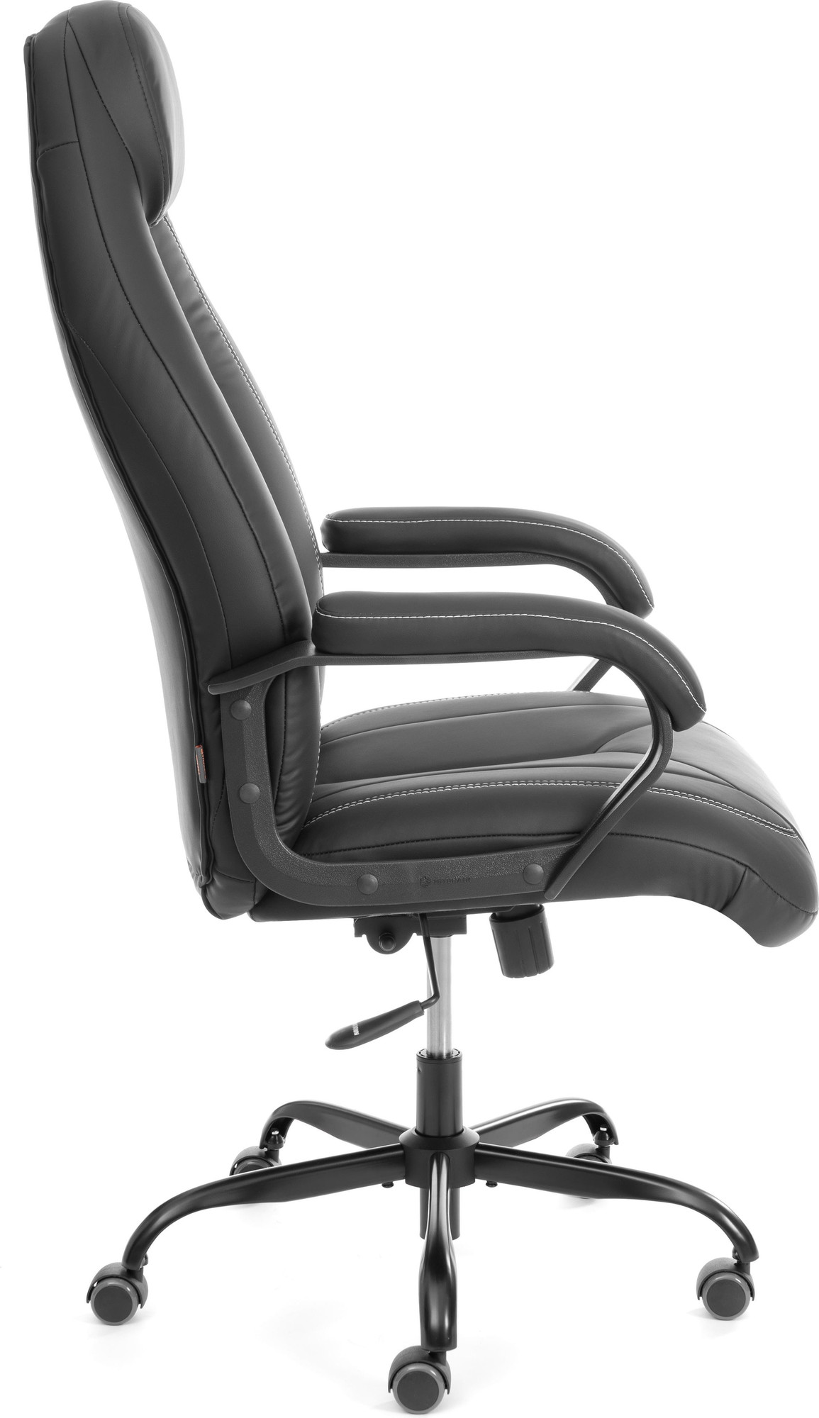 Кресло офисное Tetchair Boss metalBL кожзам (черный, 36-6) — фото 2