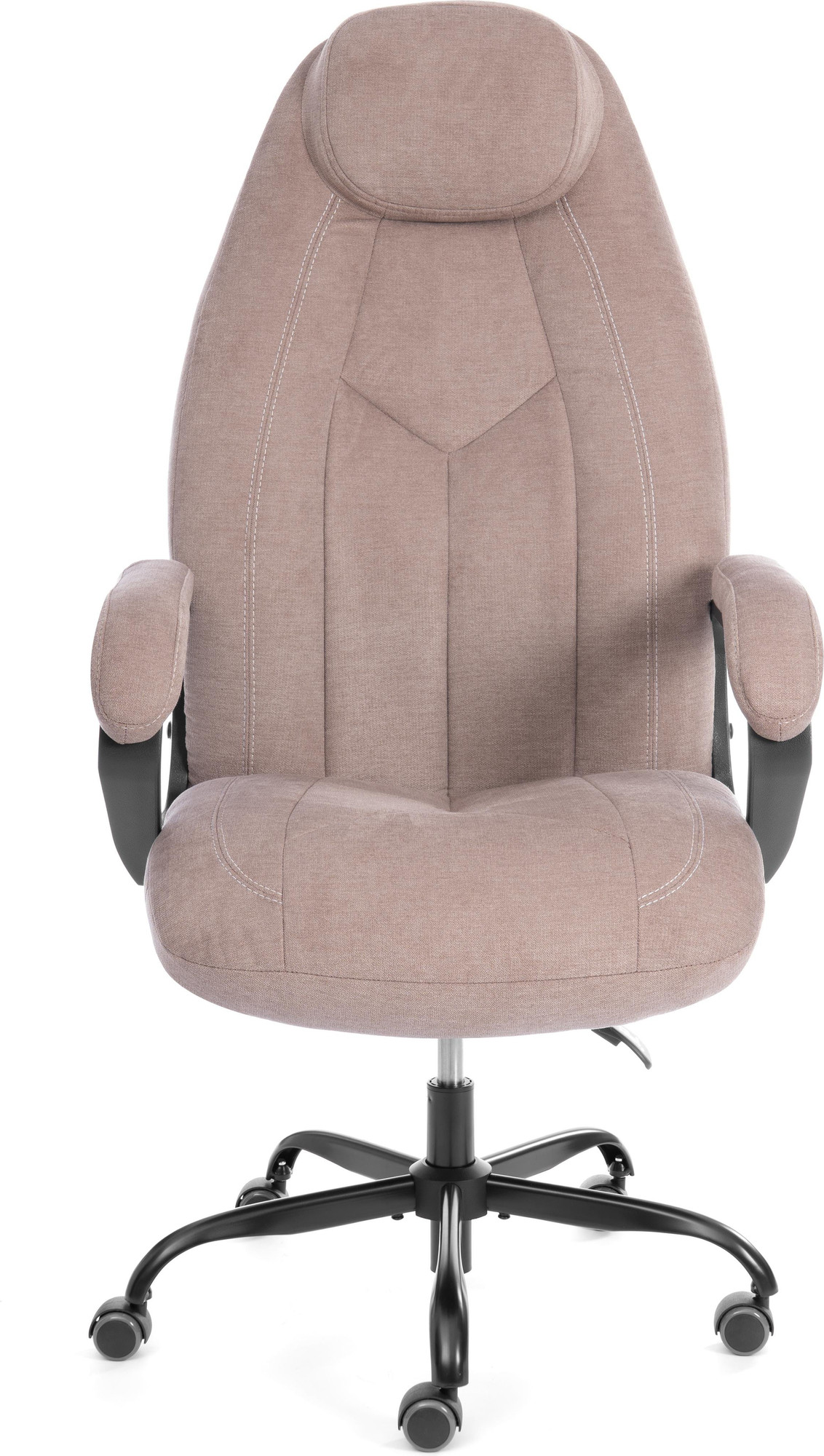 Кресло офисное Tetchair Boss metalBL (ткань, светло-коричневый, KUB 03) — фото 6