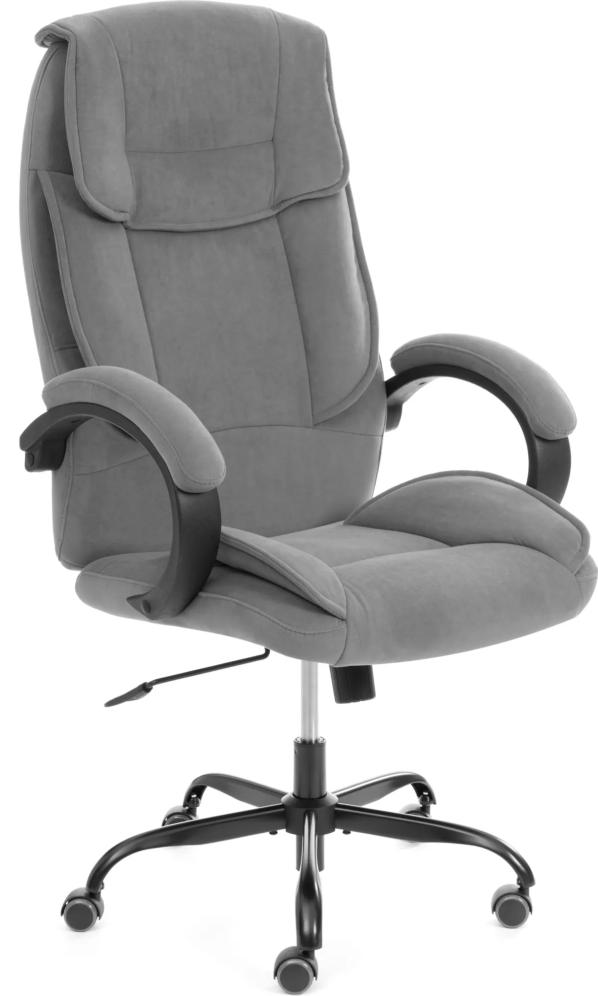 Кресло офисное Tetchair Oreon metalBL велюр (серый, 29)