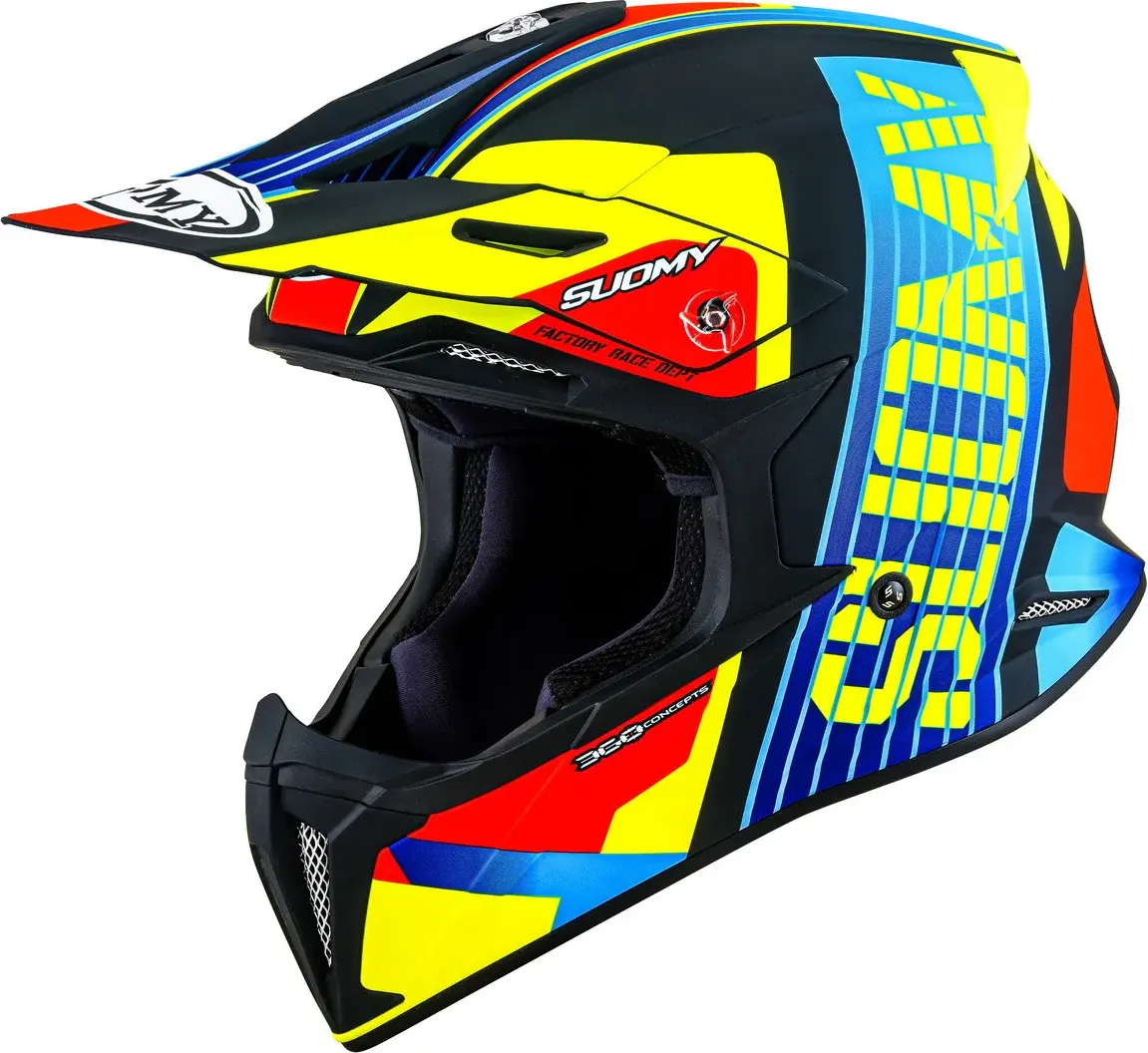 Мотошлем Suomy X-Wing Amped / K6XW0023.5 (L, черный/синий)