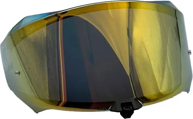 Визор для мотошлема KYT R2r Iridium Gold / YAR20VO0 (золотой/зеркальный) — фото 2