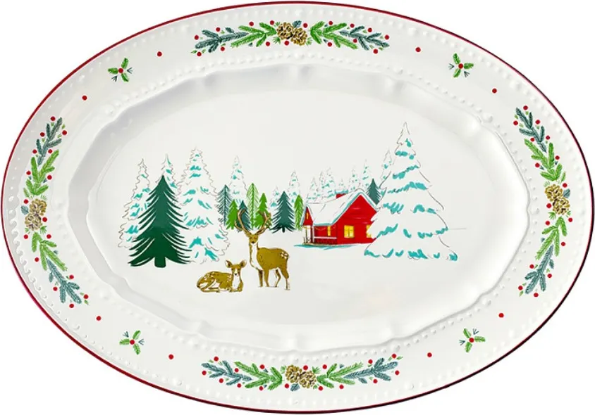 Блюдо Tkano Nordic winter New Year Essential / TK25-NY_SRV0001