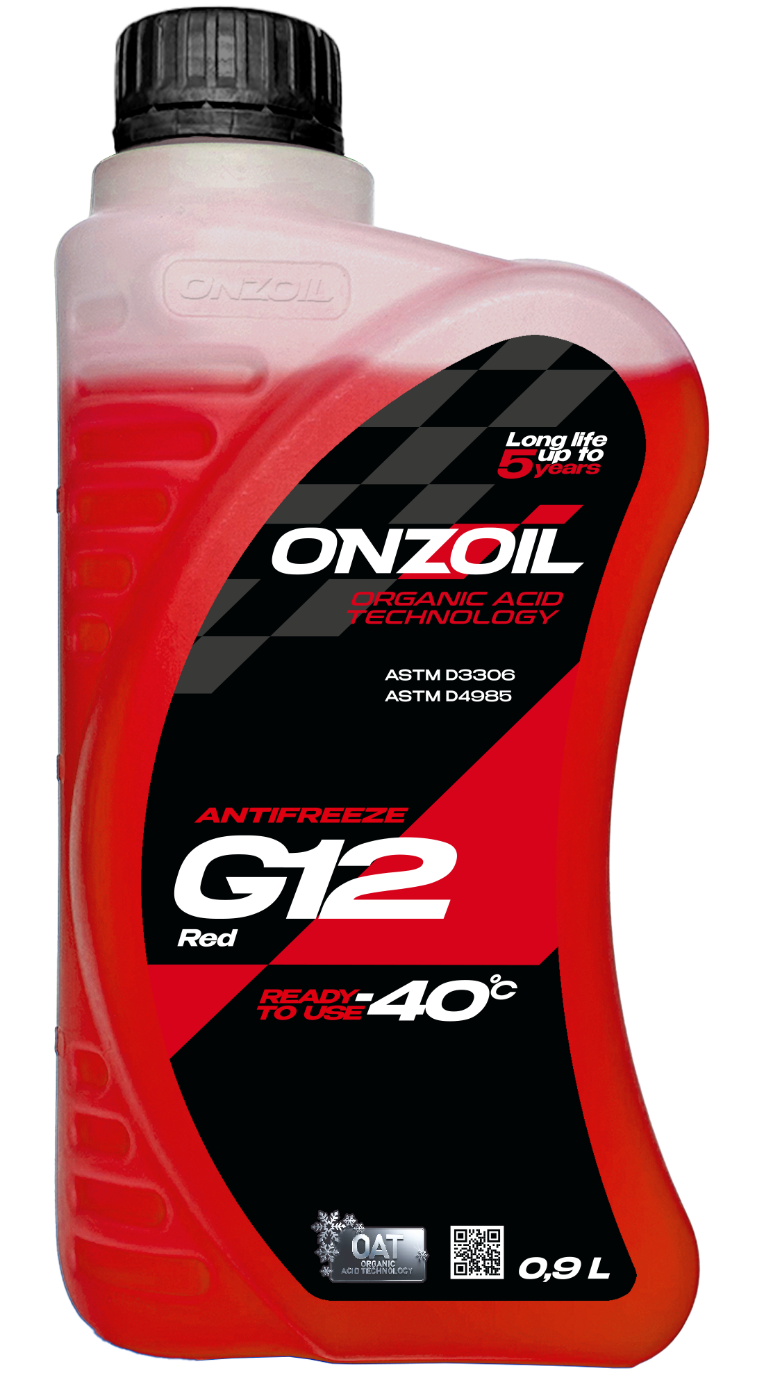Антифриз Onzoil G12 (0.9л, красный)