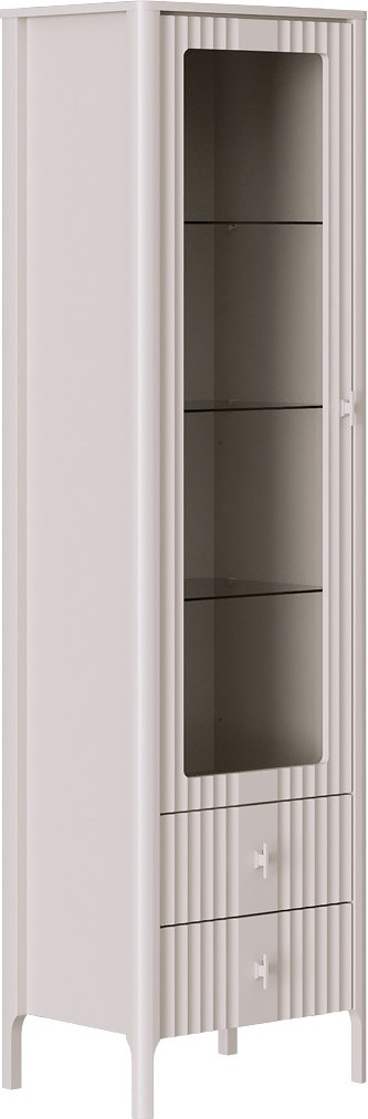 Шкаф-пенал с витриной Black Red White Dalia REG1W2S (персидский жемчуг)
