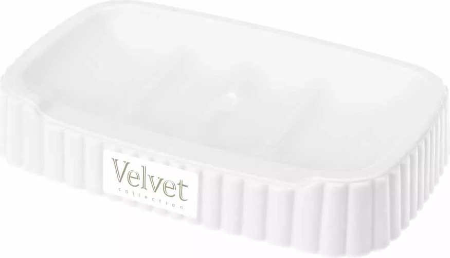Мыльница Econova Velvet 433239616 (белый)