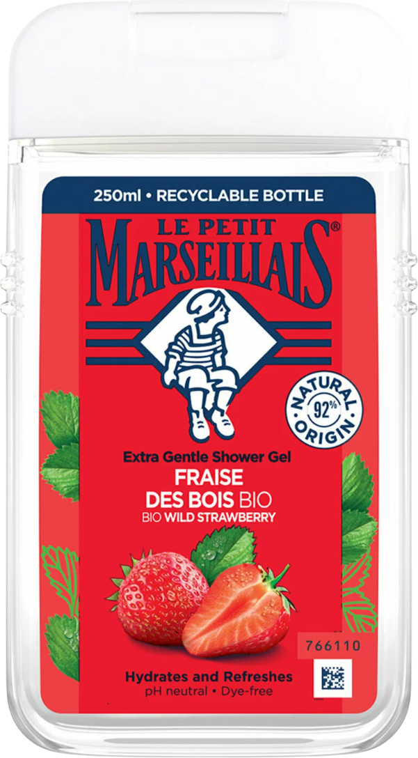 Гель для душа Le Petit Marseillais Дикая Клубника (250мл)
