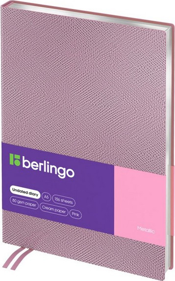 Ежедневник Berlingo Metallic А5 / UD3_93523 (136л)