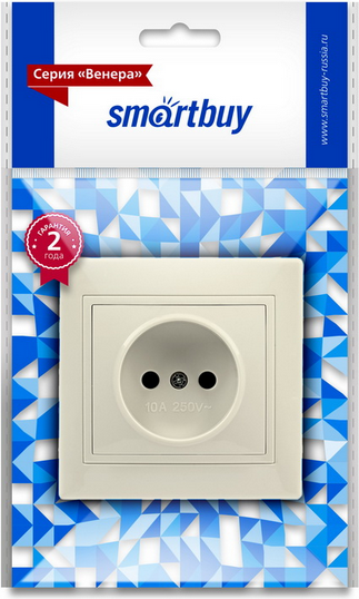 Розетка SmartBuy Венера SBE-01i-10-S1-N-c (бежевый) — фото 3