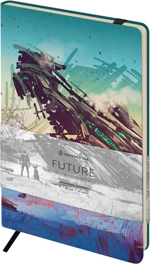Записная книжка Greenwich Line Future. Broken spaceship А5 / NA5_51384 (80л)