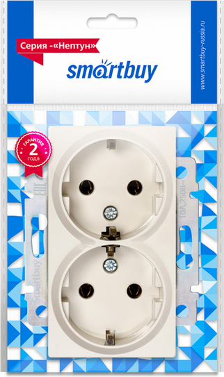 Розетка SmartBuy Нептун SBE-05i-16-S2-Z (бежевый) — фото 3