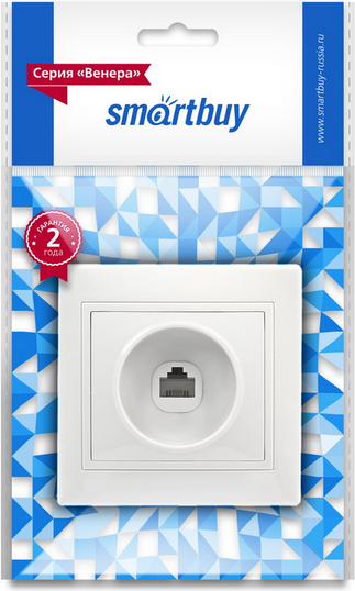 Розетка SmartBuy Венера SBE-01w-S1-PH (белый) — фото 3