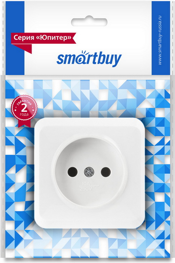 Розетка SmartBuy Юпитер SBE-03w-10-S1-N-c (белый, керамика) — фото 3