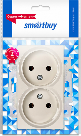 Розетка SmartBuy Нептун SBE-05i-10-S2-N (бежевый) — фото 3