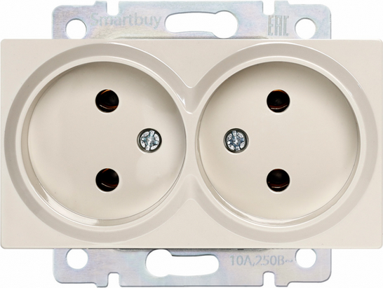 Розетка SmartBuy Нептун SBE-05i-10-S2-N (бежевый)