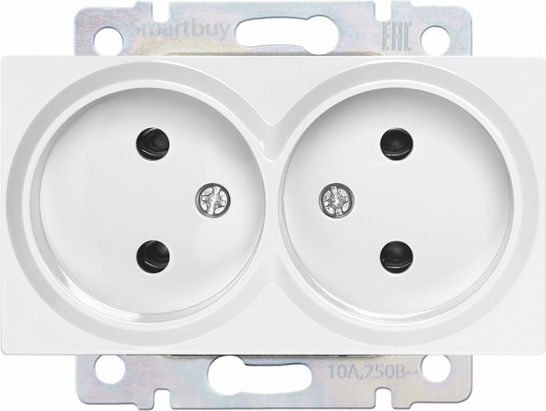 Розетка SmartBuy Нептун SBE-05w-10-S2-N (белый)