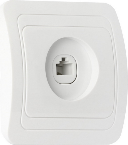 Розетка SmartBuy Марс SBE-02w-S1-RJ (белый) — фото 2