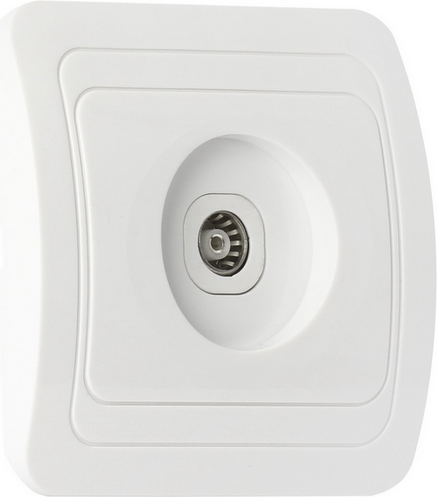 Розетка SmartBuy Марс SBE-02w-S1-TV (белый) — фото 2