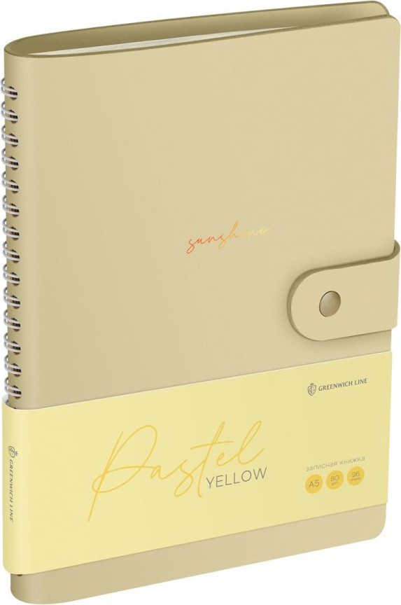 Записная книжка Greenwich Line Pastel. Yellow А5 / NA5_51410 (96л)