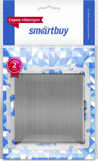 Выключатель SmartBuy Нептун SBE-05gn-10-SW1-0 (серый никель) — фото 3