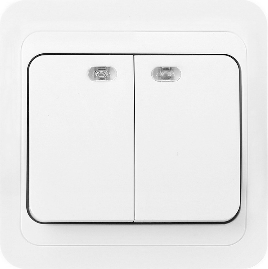 Выключатель SmartBuy Марс SBE-02w-10-SW2-1 (белый)