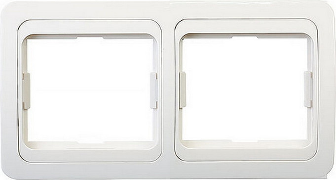 Рамка для выключателей и розеток SmartBuy Марс SBE-02w-00-FR-2 (белый)
