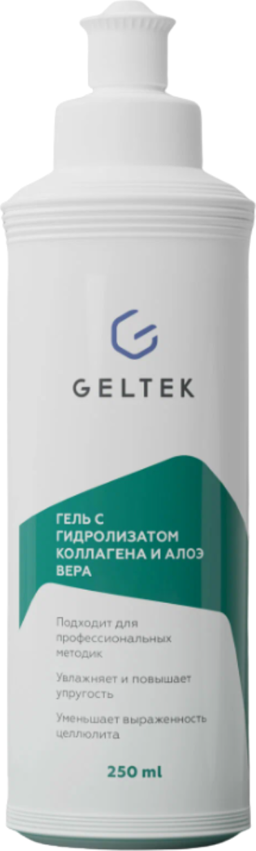 Гель для тела Geltek с гидролизатом коллагена и алоэ вера (250мл)