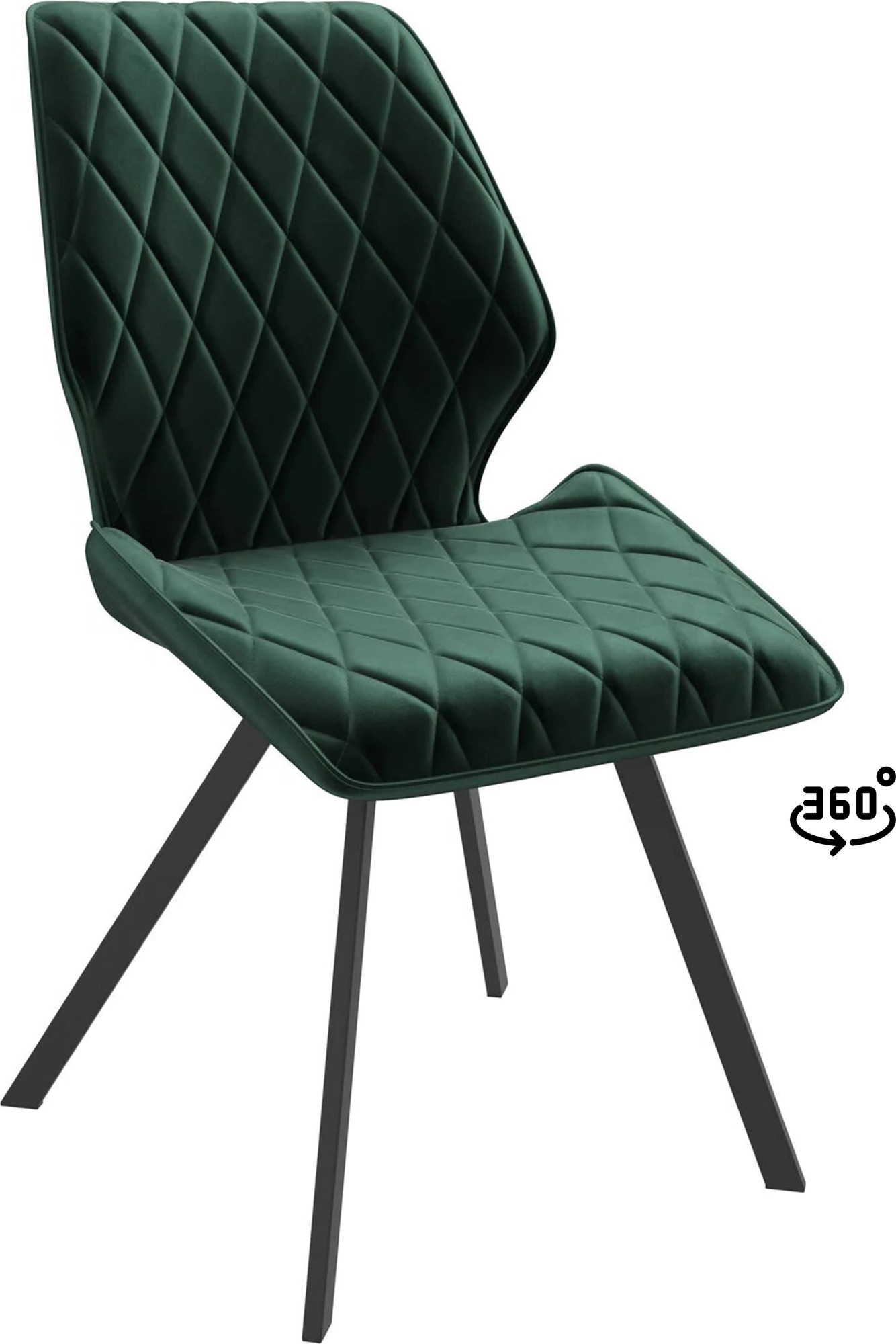 Стул Мамадома Rafael M-R 360 (d13 Dark Green Lux\черный)