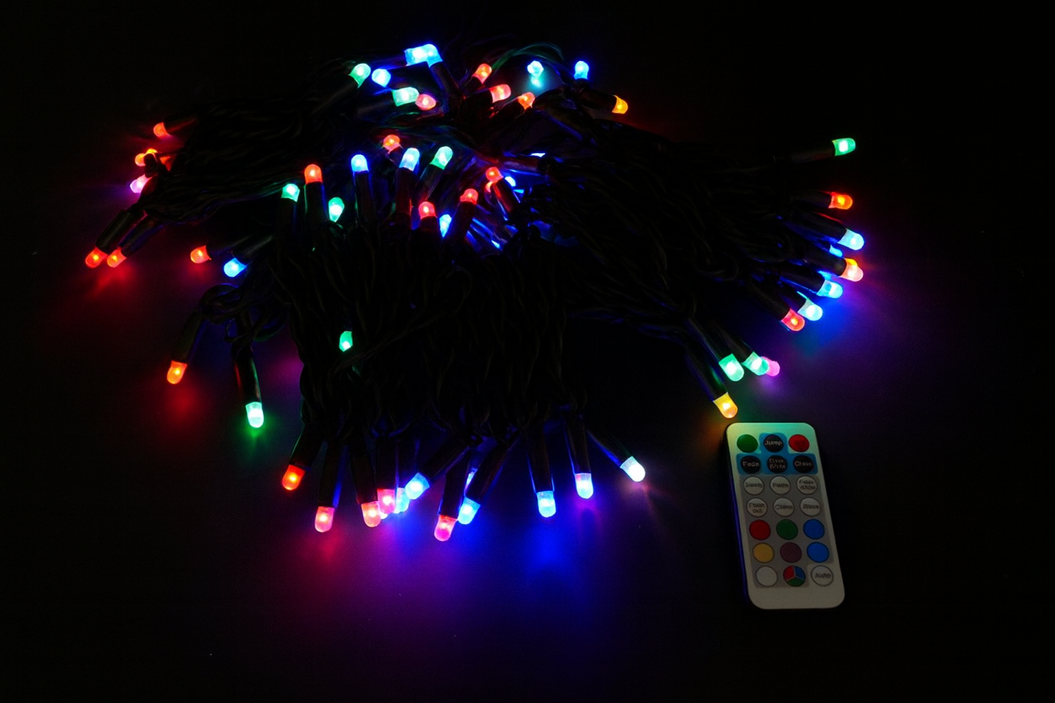 Светодиодная гирлянда ULED Стринг-лайт ULED-SL-100-220V-(B-ESR-RGB)