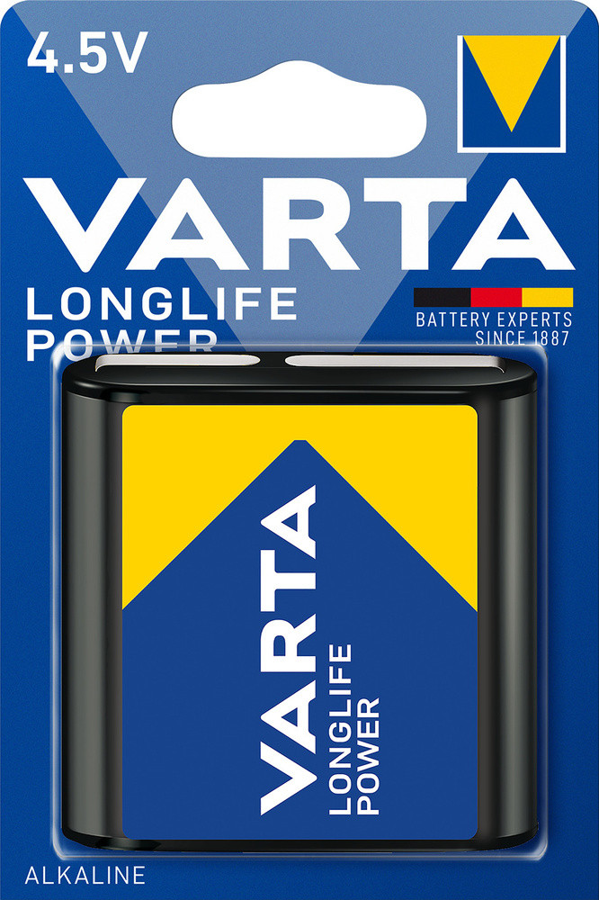 Батарейка Varta Longlife Power 4.5V/3LR12 Alkaline 4.5V / 4912 121 411