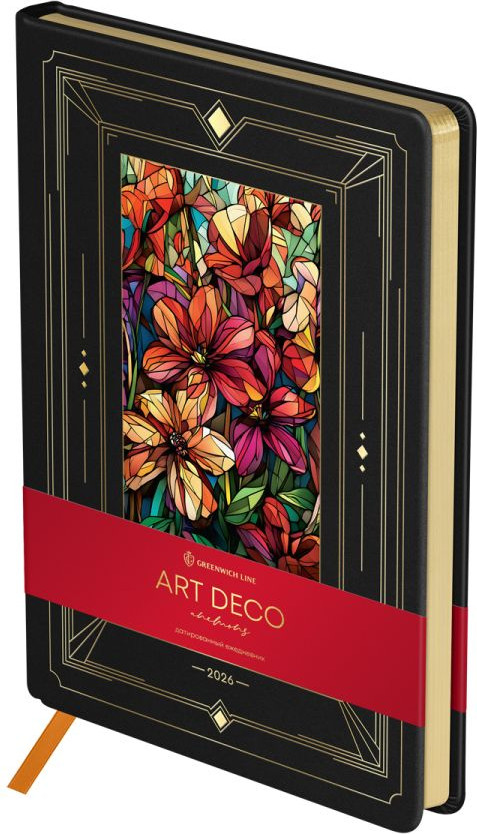 Ежедневник Greenwich Line Art Deco. Anemons 2026г А5 / DdА5_63832 (176л)