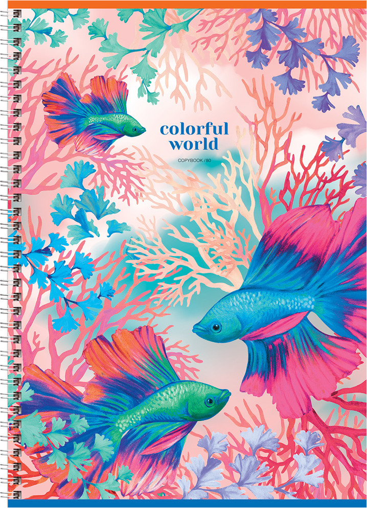 Тетрадь BG Colorful world / Т4гр80_лм_вл 11905 (80л)