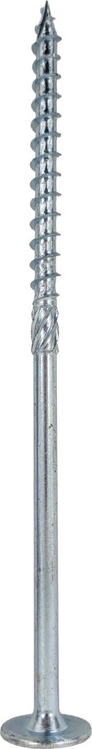 Шуруп Finka Timber Screws CT Конструкционный по дереву TORX40 8x180 тарелка (50шт, голубой цинк) — фото 3