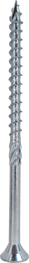 Шуруп Finka Timber Screws CS Конструкционный по дереву TORX40 8x140 потай (50шт, голубой цинк) — фото 3