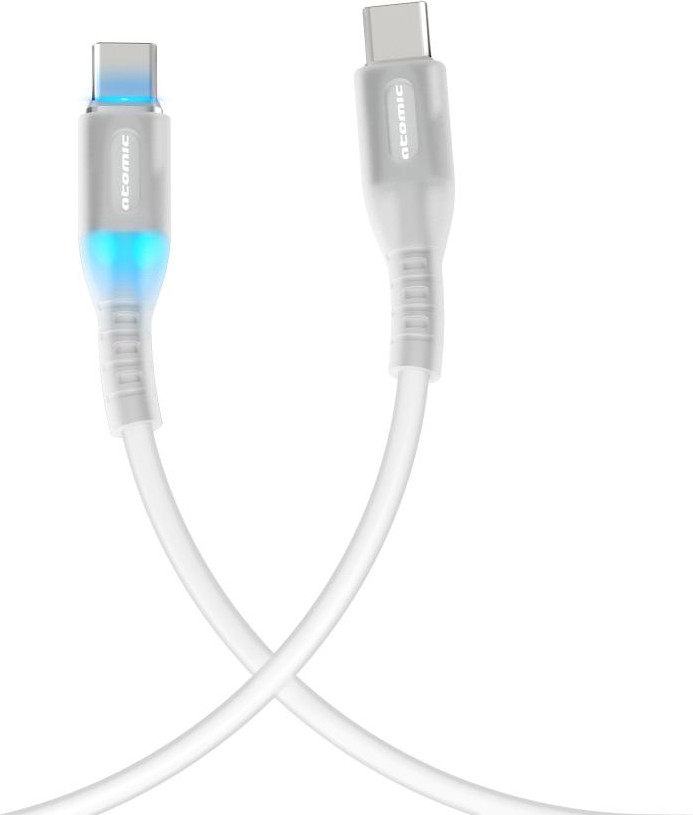 Кабель Atomic Ledit Usb-C - Usb-C Pd 60w / 30.372 (1.2м, белый) — фото 2