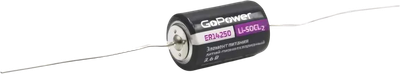 Батарейка GoPower 14250 1/2AA PC1 Li-SOCl2 3.6V / 00-00015330