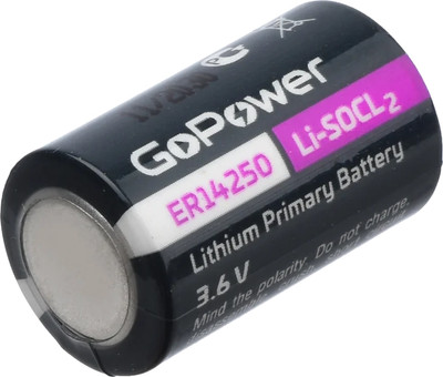 Батарейка GoPower ER14250 1/2AA PC1 Li-SOCl2 3.6V / 00-00015329