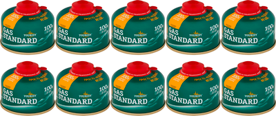 Газовый баллон туристический Tourist Standard TBR-100 (10шт)