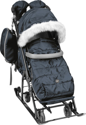 Санки-коляска Ника Детям 7-5SК / НД7-5SK/6 (графитовый)