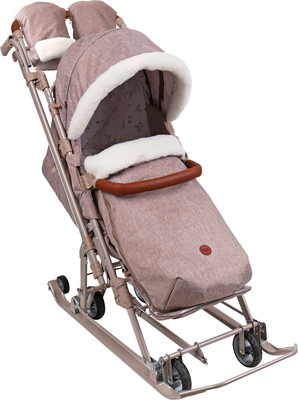 Санки-коляска Ника Детям 7-8К / НД7-8К/8 (бежевый)