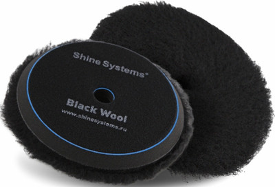 Полировальный круг Shine Systems Black Wool Pad / SS623 (130мм)