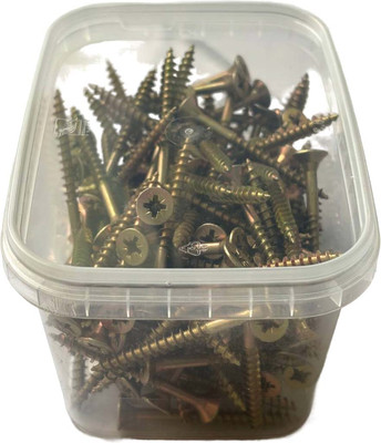 Саморез MFIX Универсальный 4.0х50 неполная резьба желтый цинк (200шт, контейнер)