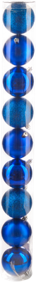 Набор шаров новогодних Ausini VT25-04004-4 (синий, 9шт)