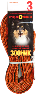 Поводок ZOONIK Капроновый / 11439-2 (оранжевый)