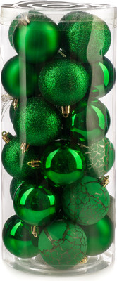 Набор шаров новогодних Ausini VT25-04020-5 (зеленый, 24шт)