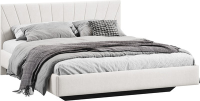 Двуспальная кровать ТриЯ Эвори 160x200 Тип 1 (велюр светлый)