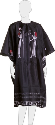 Накидка парикмахерская Dewal Египет AP10A35-D1 (черный)