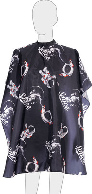 Накидка парикмахерская Dewal Космонавт AA42B (черный)