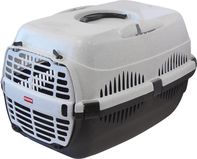 Переноска для животных ZOONIK 22600-2 (белый/черный)