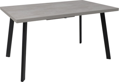 Обеденный стол Listvig Hagen 140 раздвижной 140-180x85 (цемент/черный)